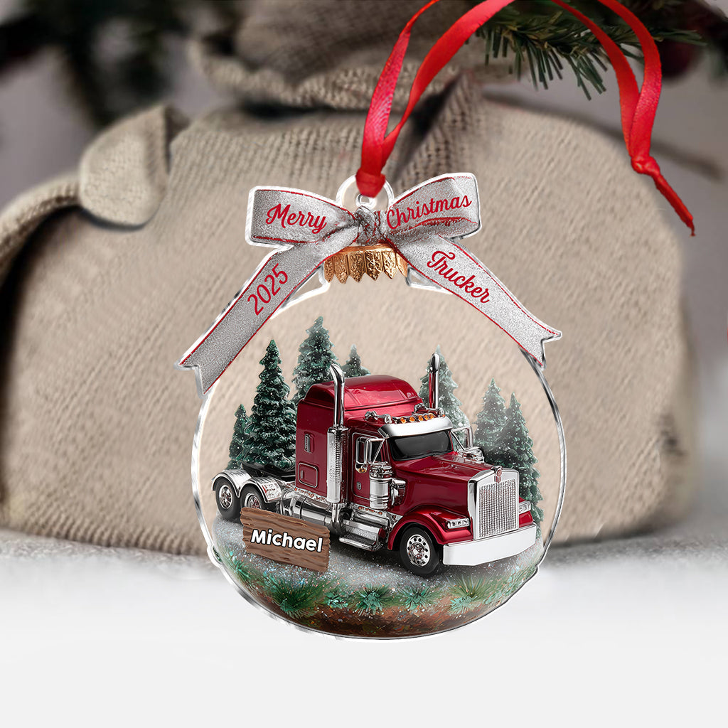 Truck Driver - Personalized Trucker Ornament