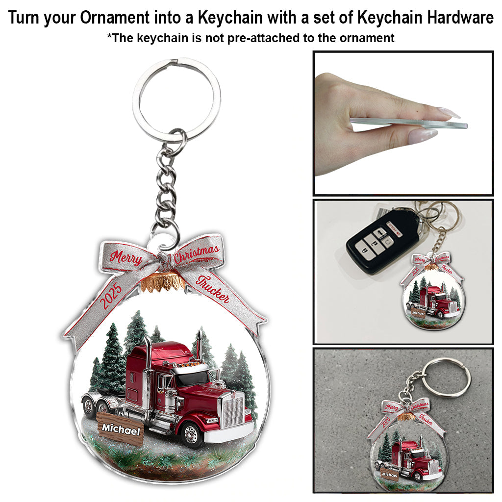 Truck Driver - Personalized Trucker Ornament