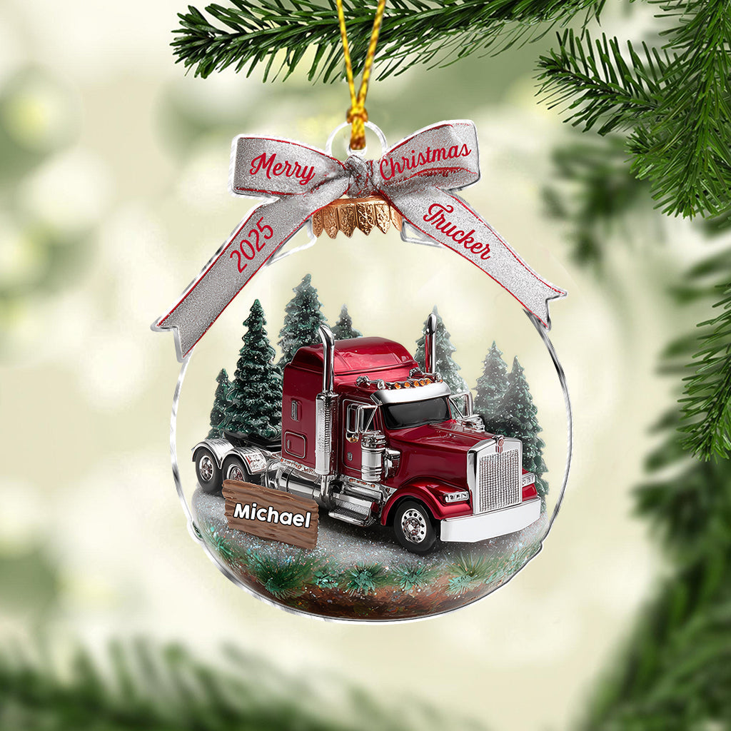 Truck Driver - Personalized Trucker Ornament