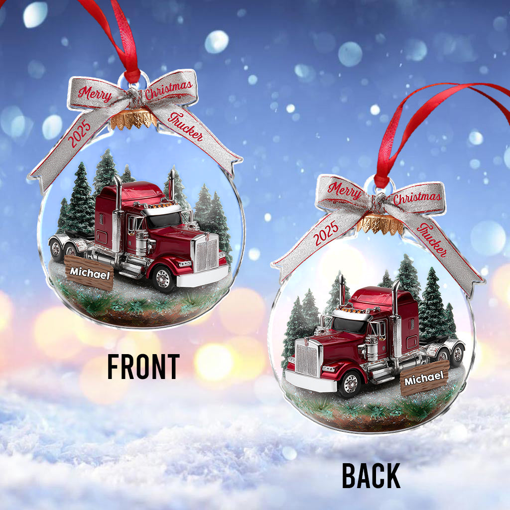 Truck Driver - Personalized Trucker Ornament