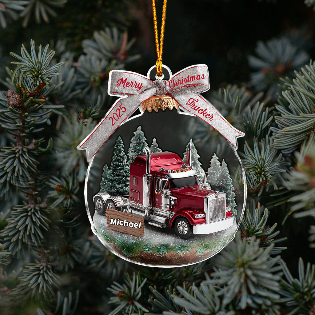 Truck Driver - Personalized Trucker Ornament