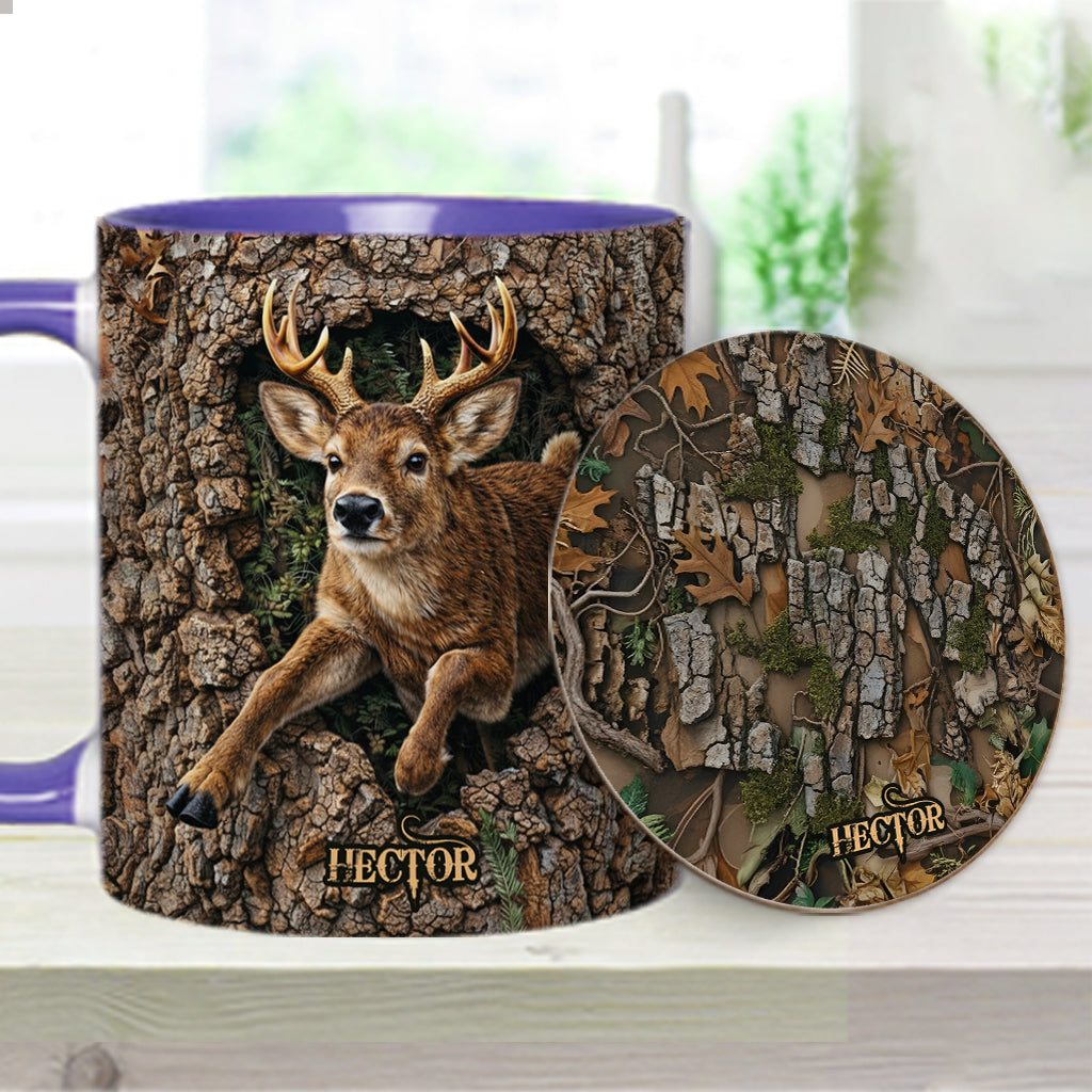 Deer Hunting, Hunter Gift - Personalized Hunting Accent Mug & Coaster