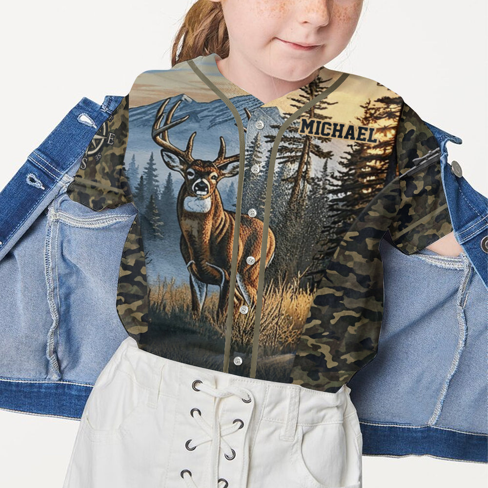 Love Hunting - Personalized Hunting Baseball Jersey