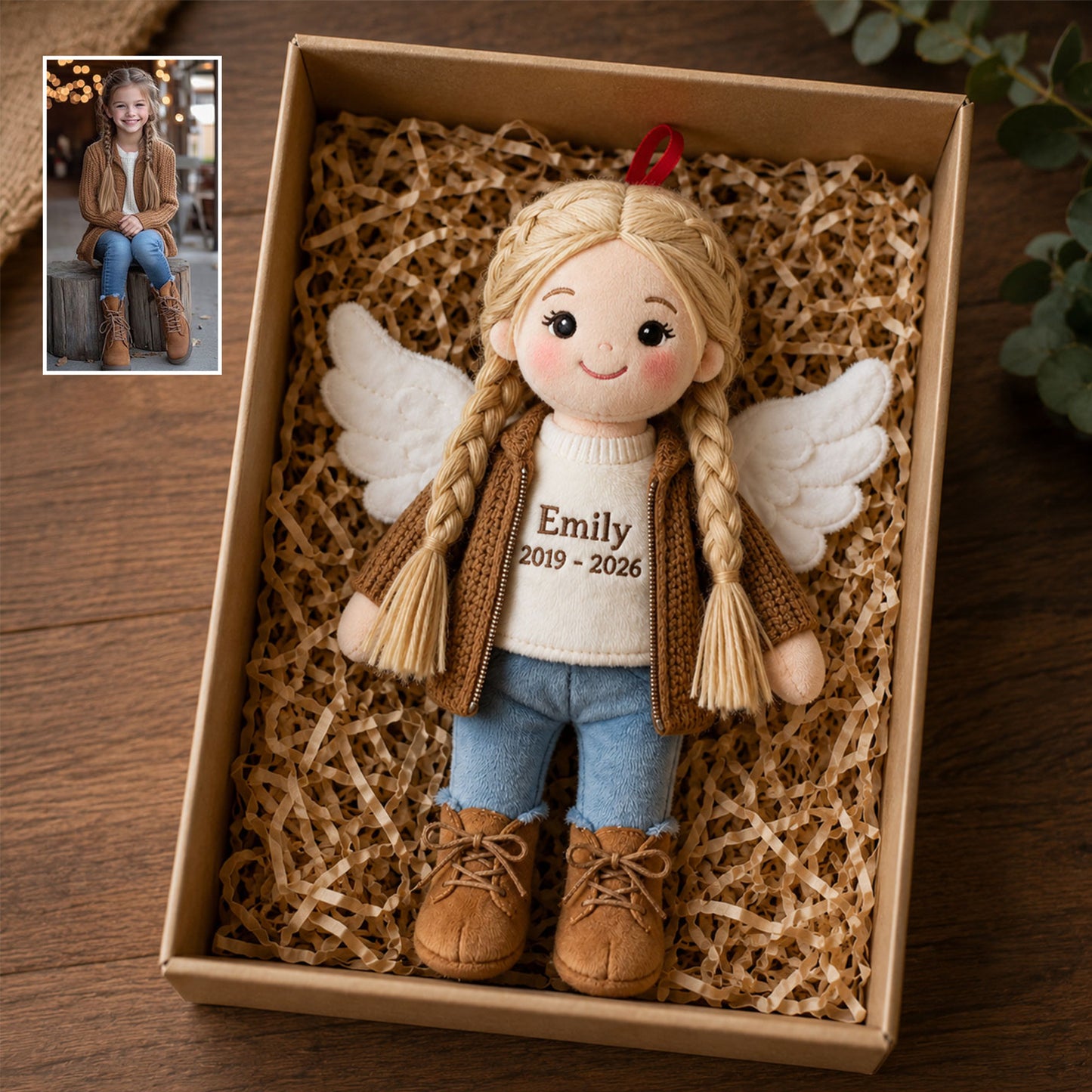 I'm Always With You - Personalized Memorial Plush Ornament