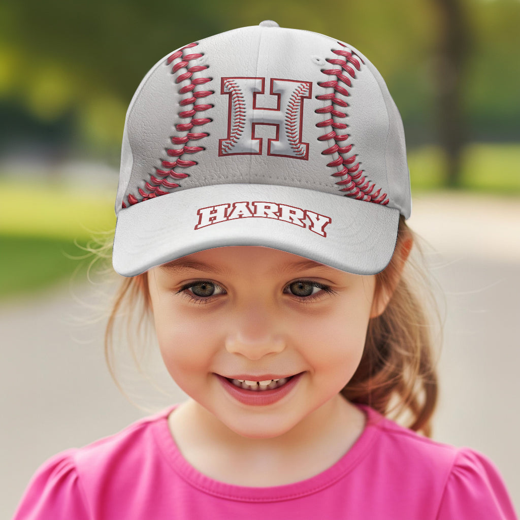 Personalize Initial Hat For Baseball Lovers - Personalized Baseball Classic Cap
