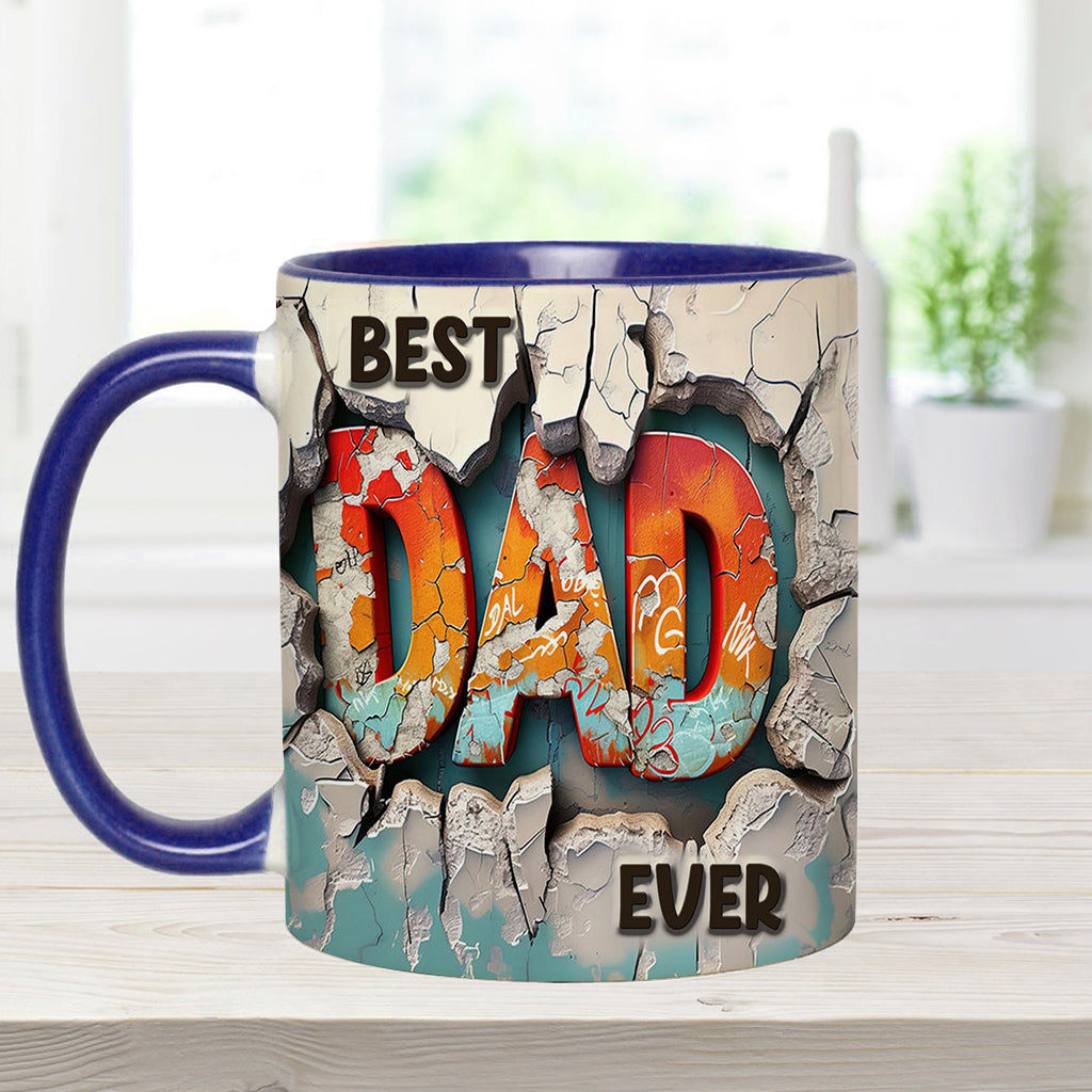 Best Dad Ever - Personalized Father Accent Mug