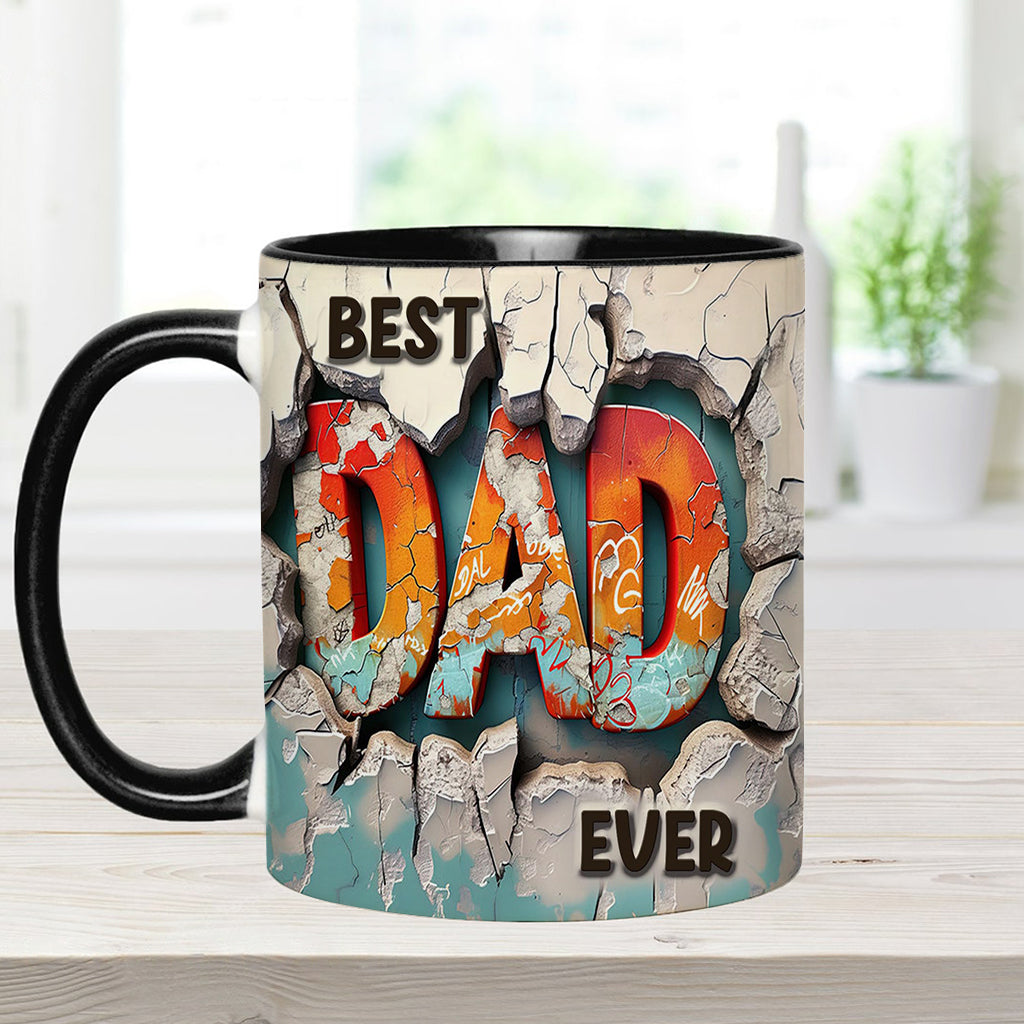 Best Dad Ever - Personalized Father Accent Mug