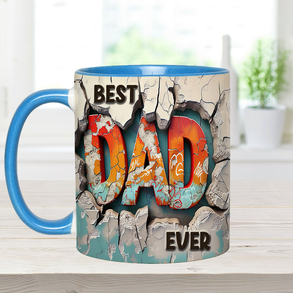 Best Dad Ever - Personalized Father Accent Mug