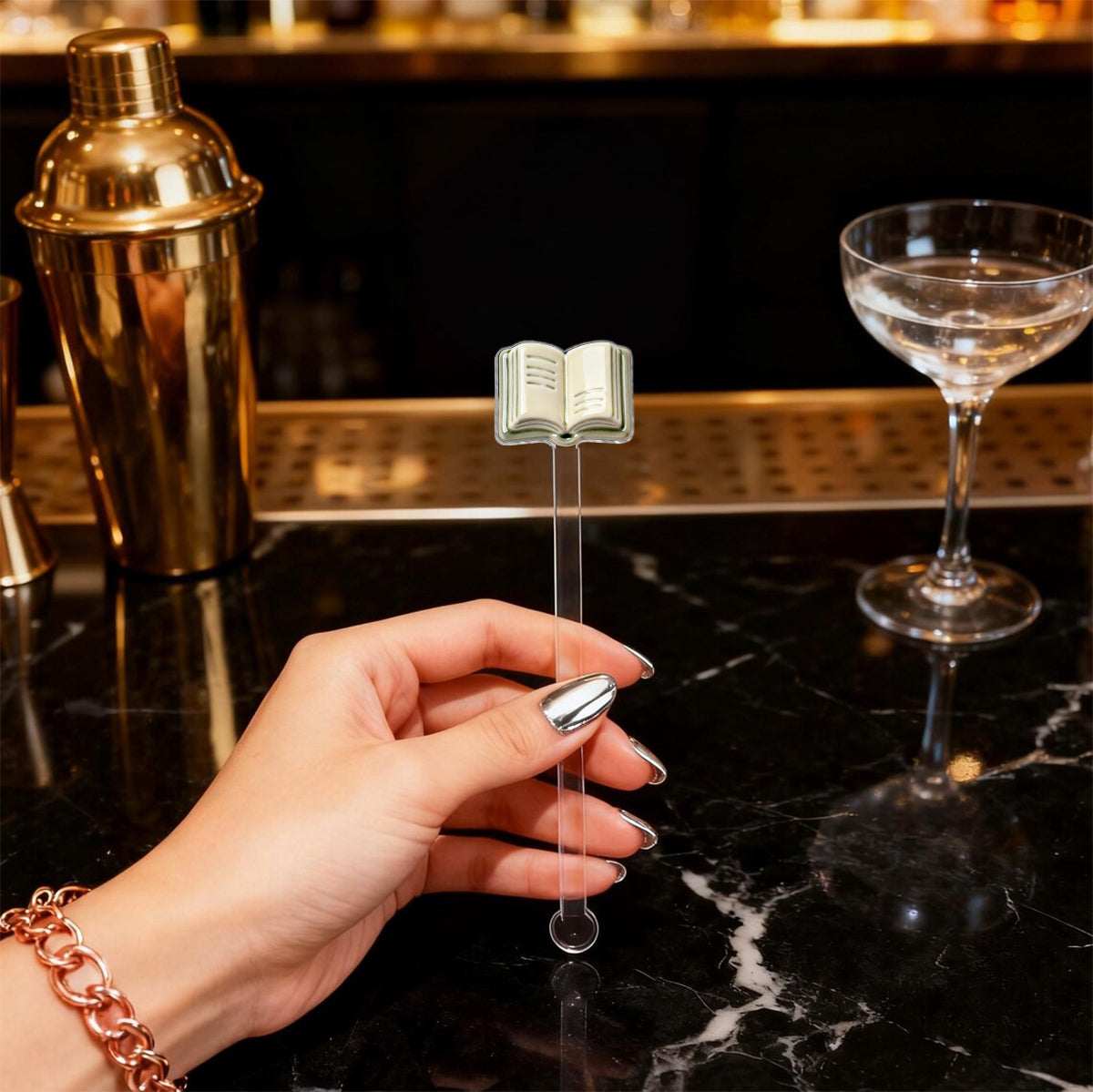 Love Books - Personalized Book Set Accent Mug with Acrylic Stirrers