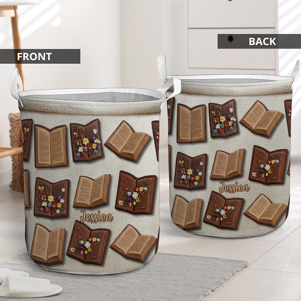 Book Lovers Storage Basket - Personalized Book Storage Basket