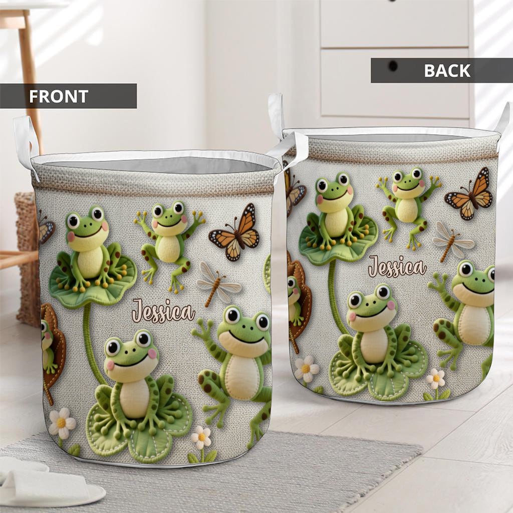 Love Frog - Personalized Frog Storage Basket