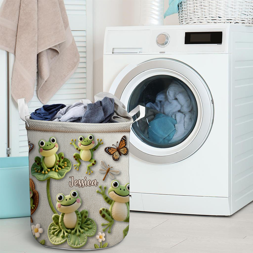 Love Frog - Personalized Frog Storage Basket