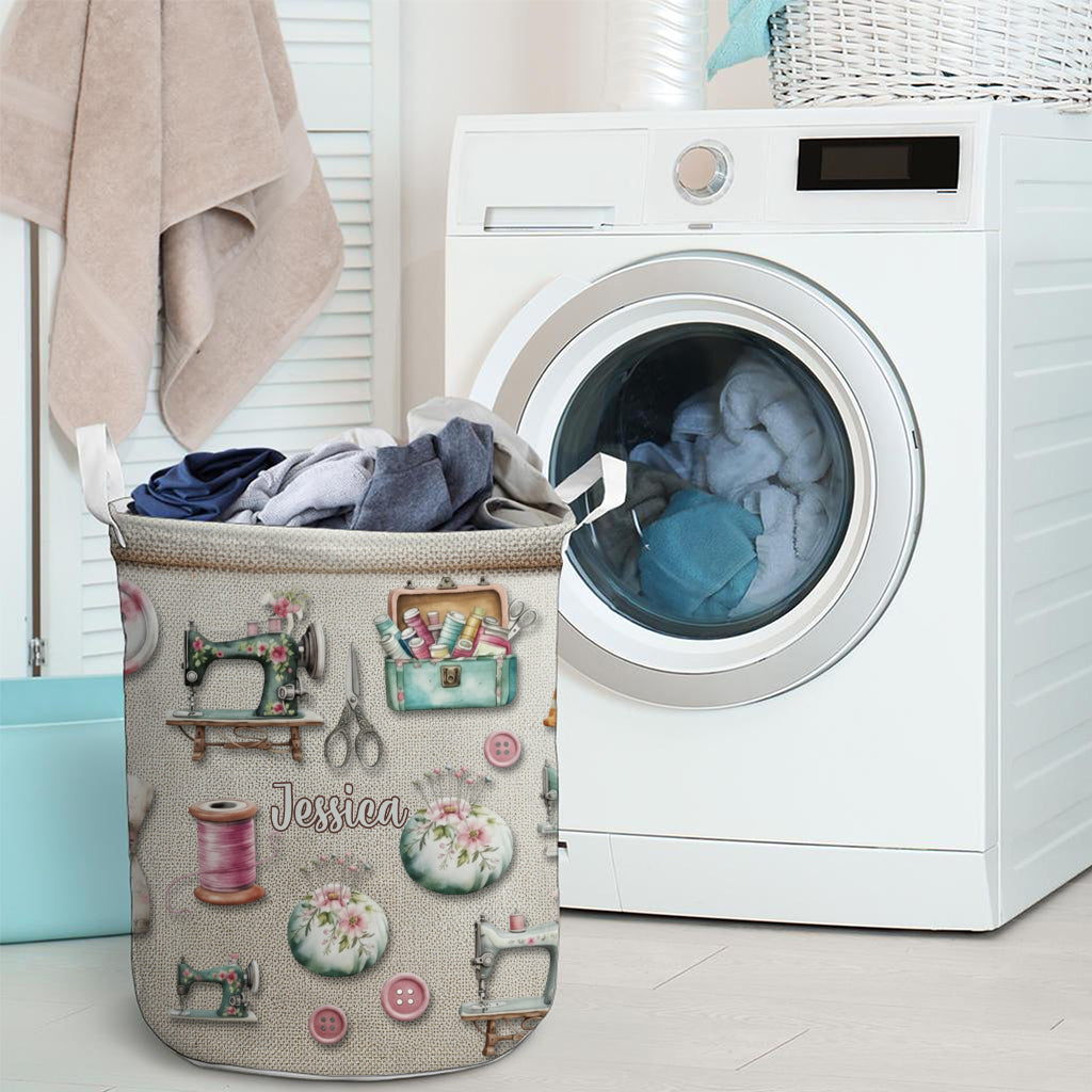 Sewing Lovers Storage Basket - Personalized Sewing Storage Basket