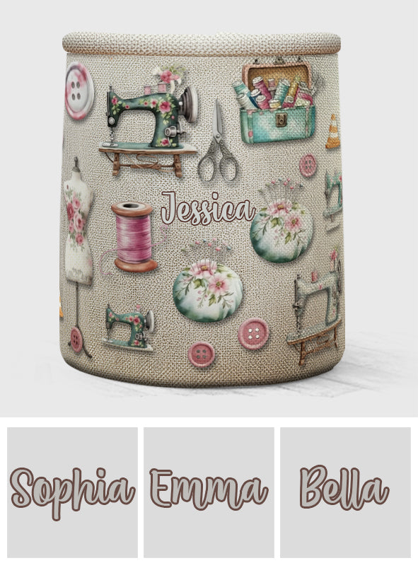 Sewing Lovers Storage Basket - Personalized Sewing Storage Basket