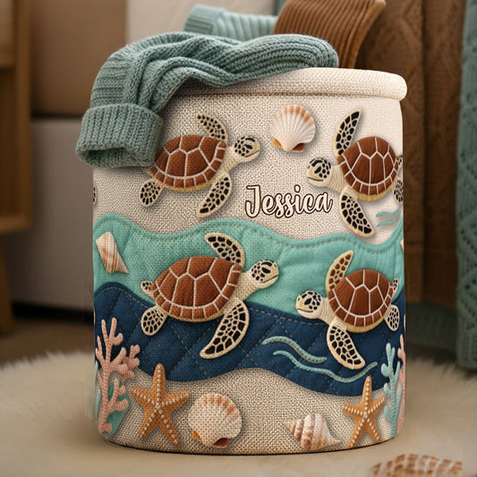 Love Turtle - Personalized Turtle Storage Basket