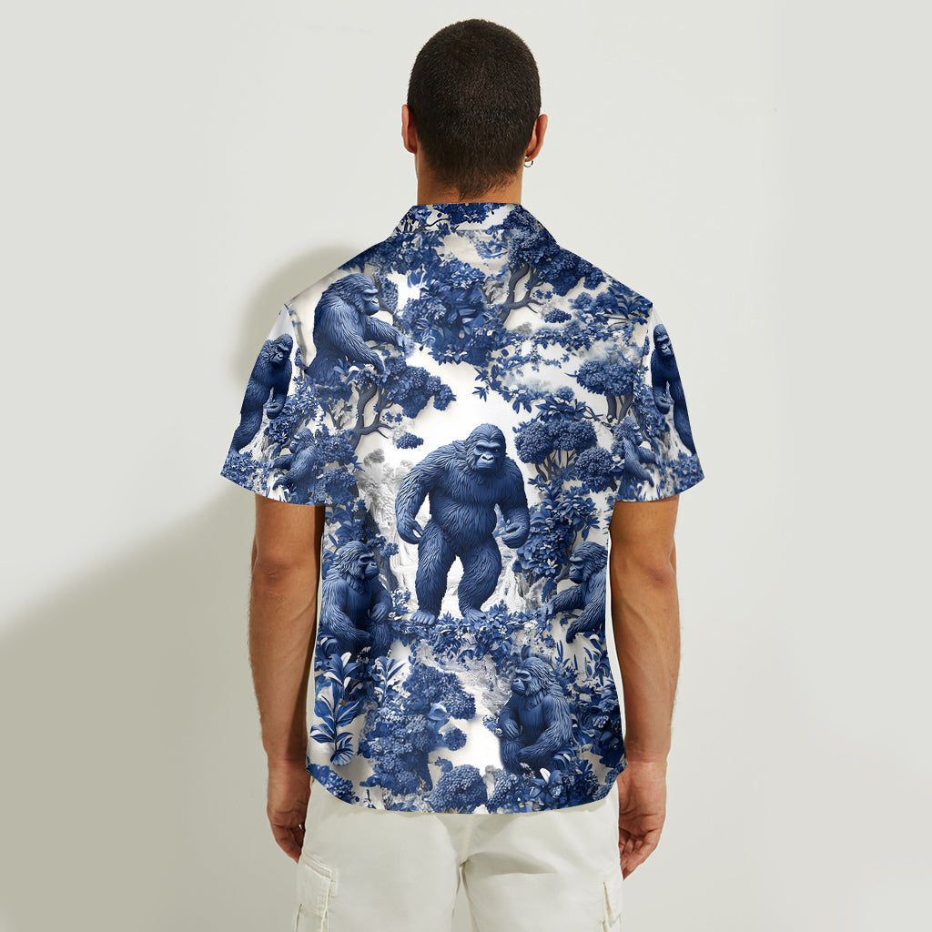 Bigfoot Summer Vibes - Personalized Hiking Hawaiian Shirt