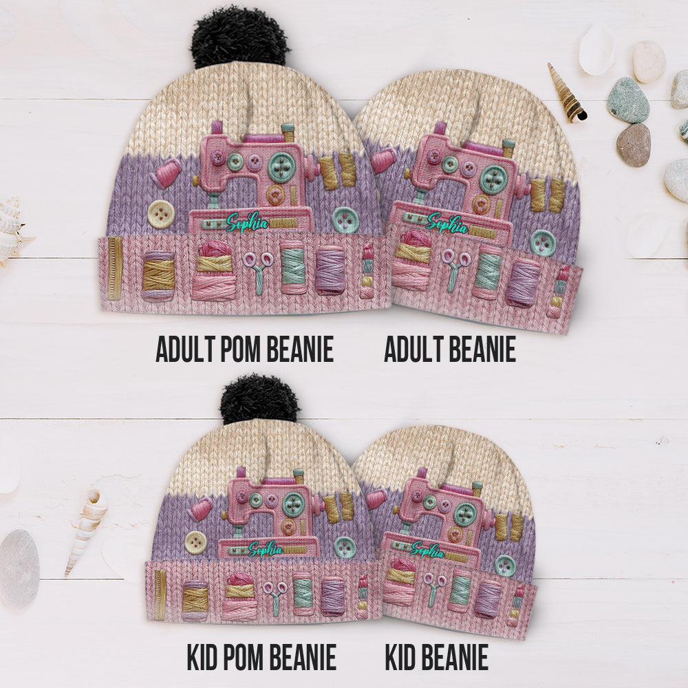 Sewing Is My Love - Personalized Sewing Beanie Hat