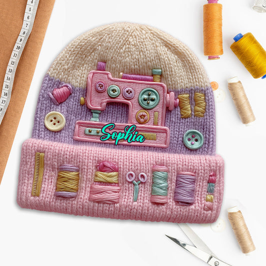 Sewing Is My Love - Personalized Sewing Beanie Hat
