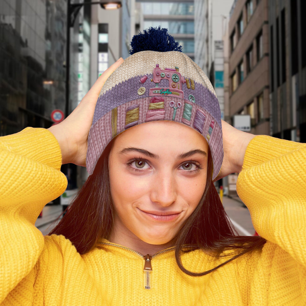 Sewing Is My Love - Personalized Sewing Beanie Hat