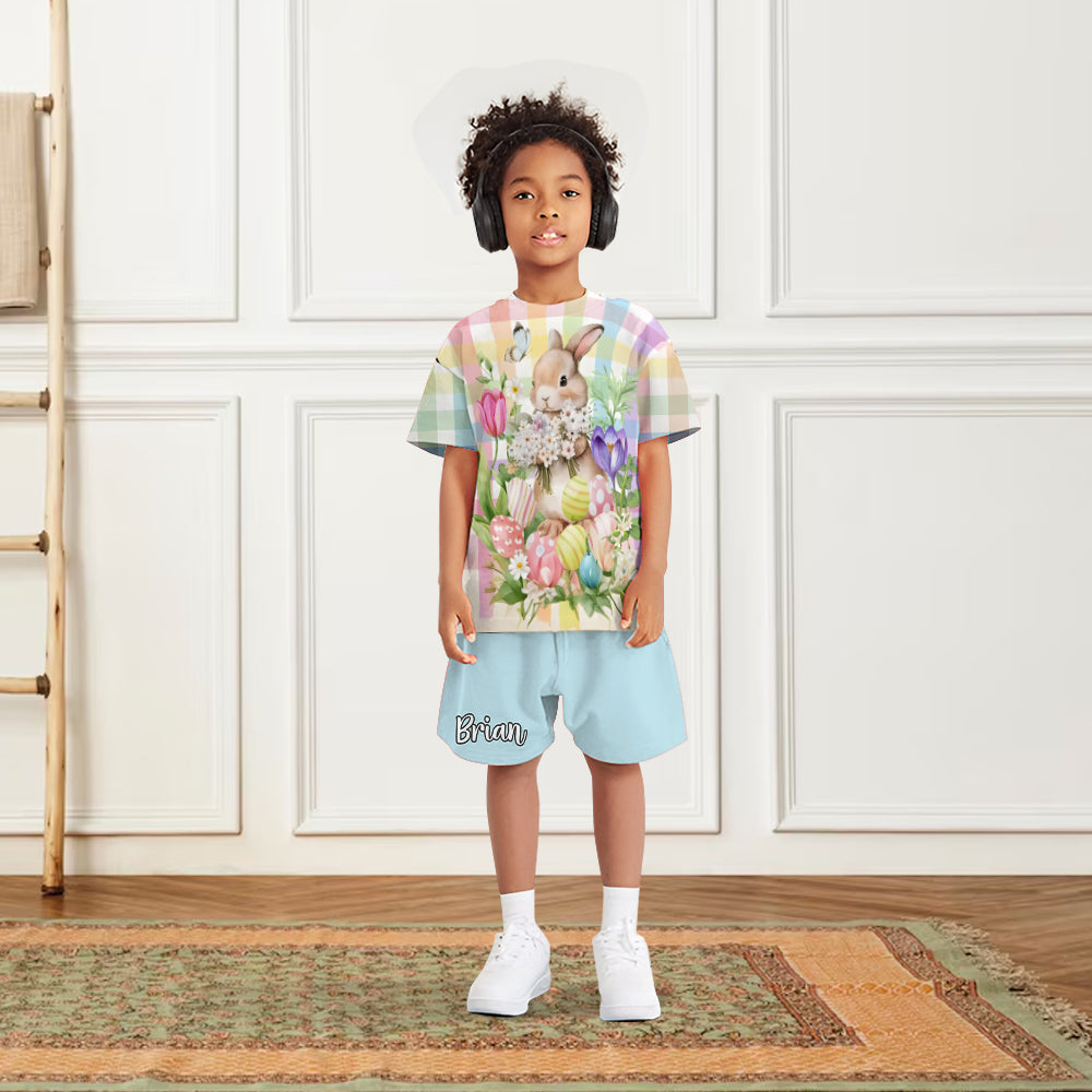 Happy Easter - Personalized Kid T-shirt & Shorts