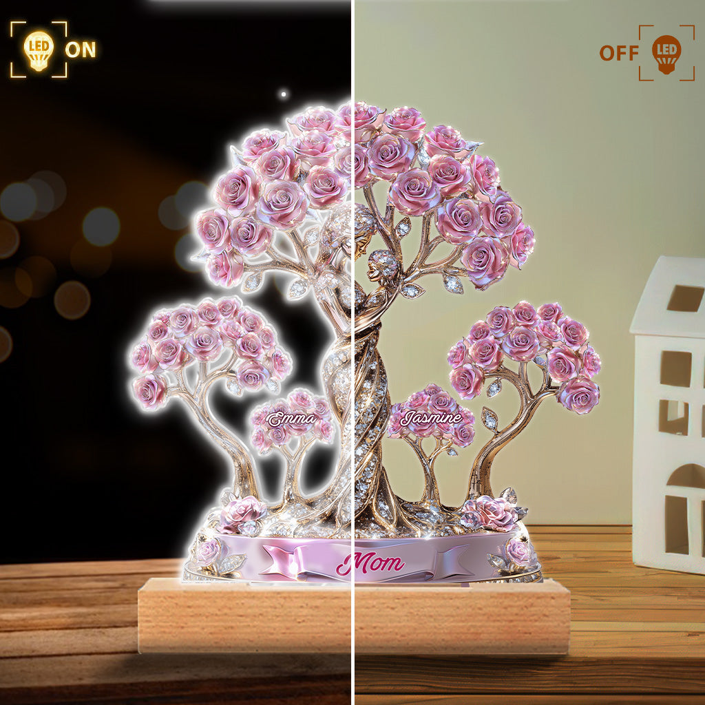 The Love Between Mother And Her Kids - Personalized Mother Custom Shaped Acrylic Plaque