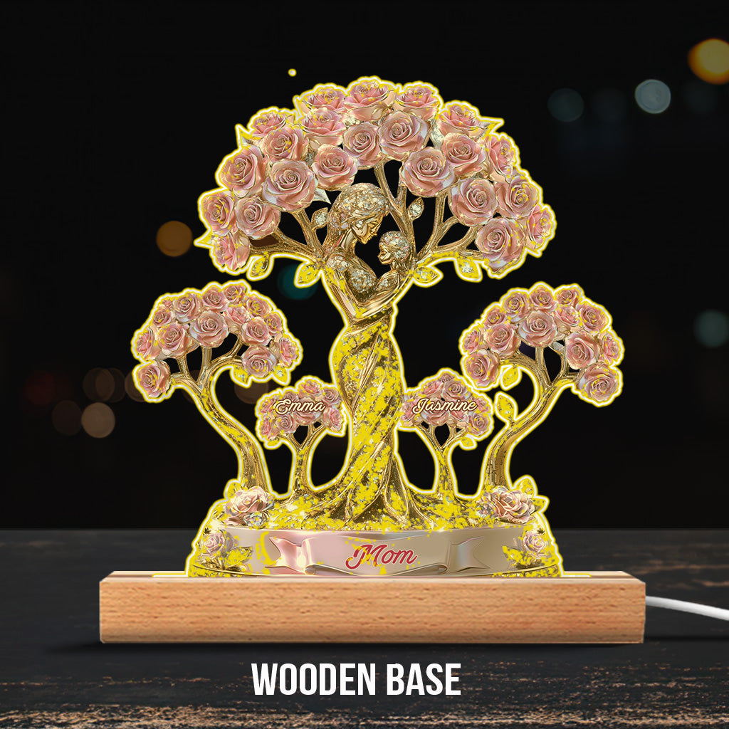 The Love Between Mother And Her Kids - Personalized Mother Custom Shaped Acrylic Plaque