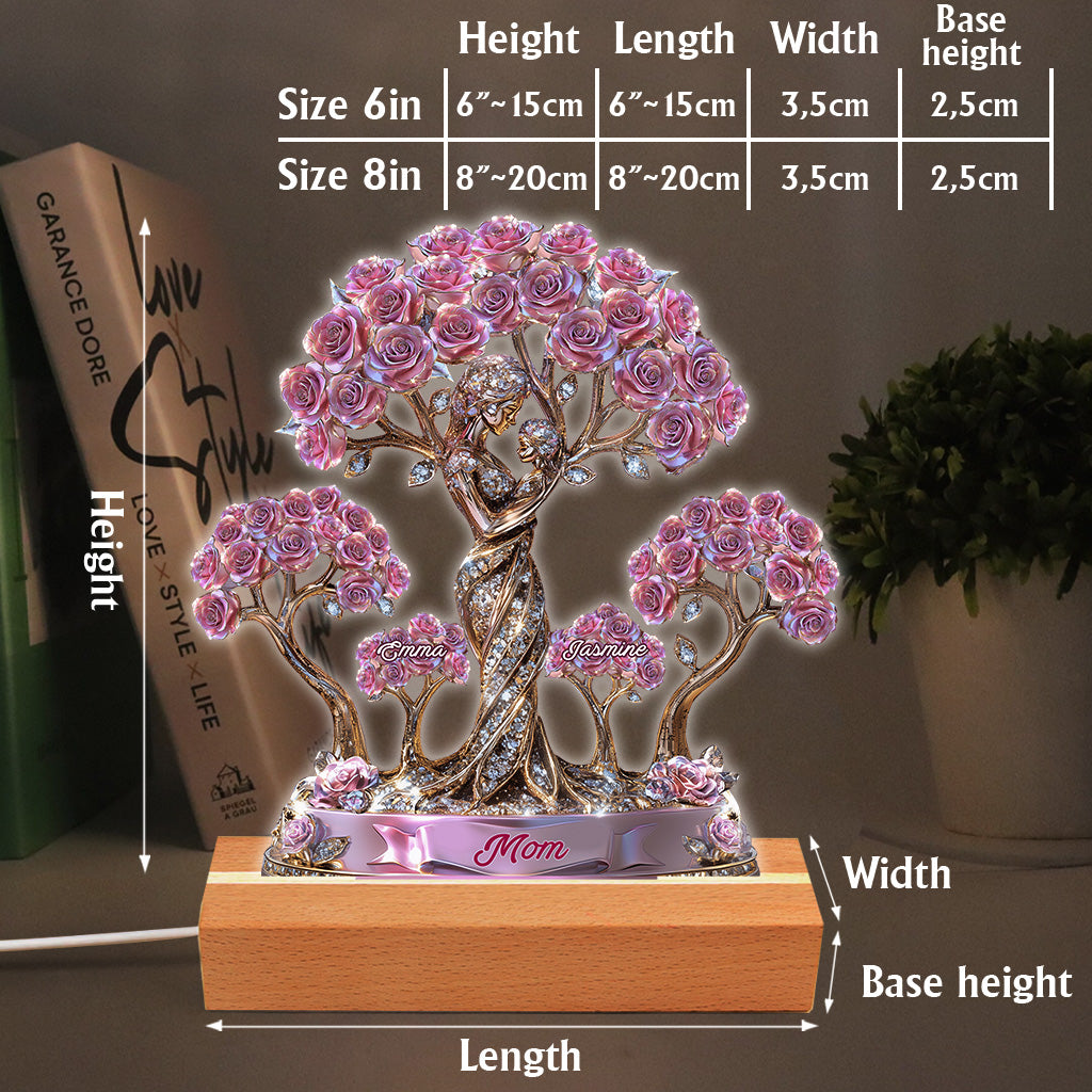 The Love Between Mother And Her Kids - Personalized Mother Custom Shaped Acrylic Plaque