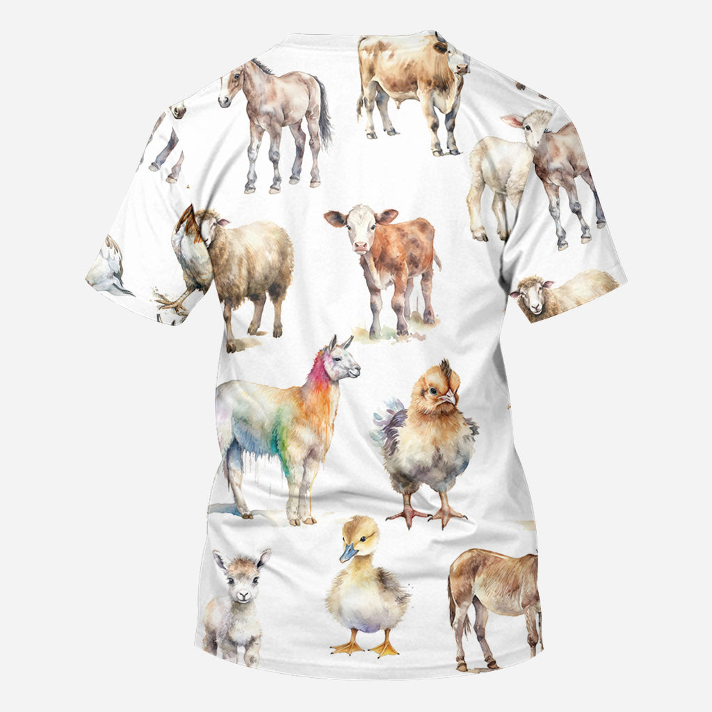 Life Is Better On The Farm - Personalized Farmer All Over Shirt