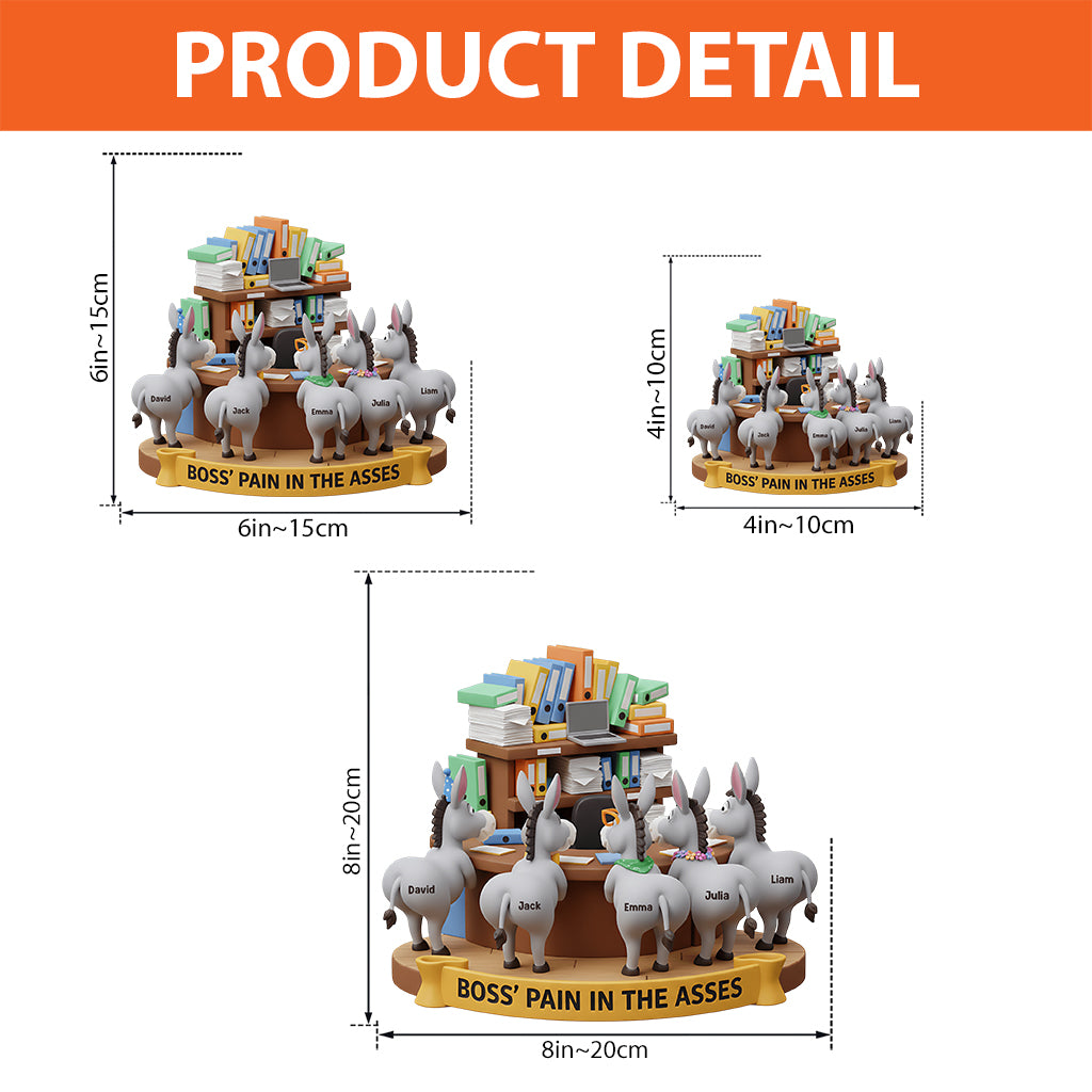 Boss' Pain - Personalized Colleague Custom Shaped Acrylic Plaque