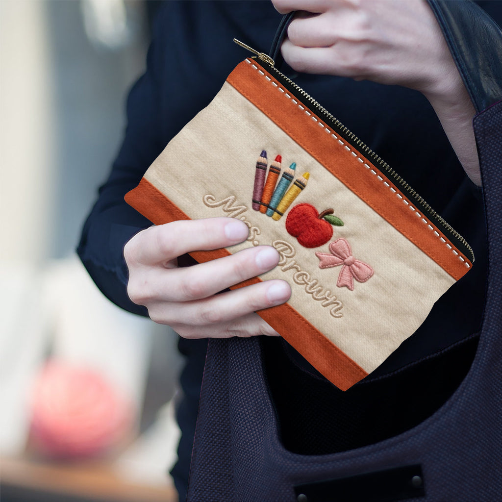 Teacher Gifts - Personalized Teacher Pouch