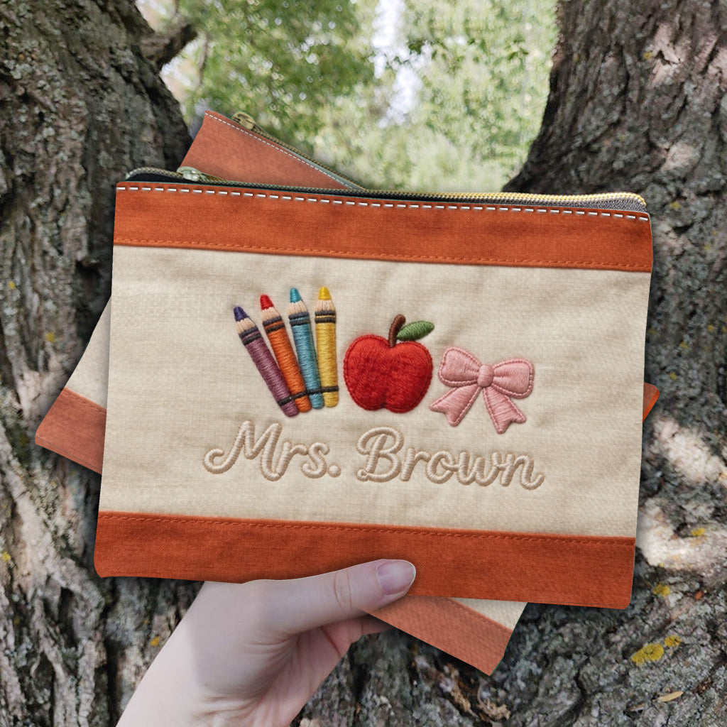 Teacher Gifts - Personalized Teacher Pouch