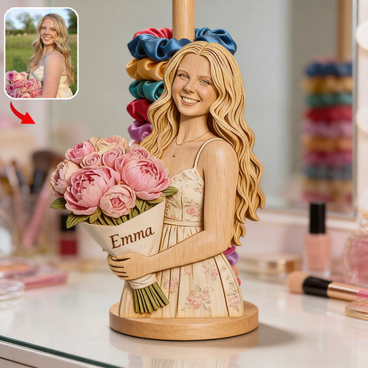 Custom Any Photo, Any Flower - Personalized Self Love Paper Towel Stand