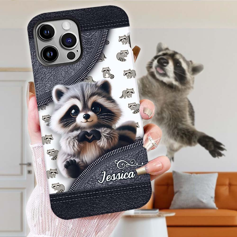 Adorable Raccoon - Personalized Raccoon Full Print Phone Case
