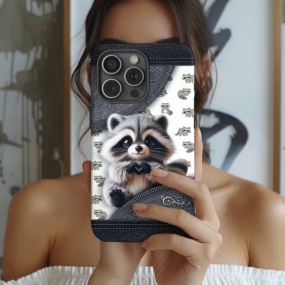 Adorable Raccoon - Personalized Raccoon Full Print Phone Case