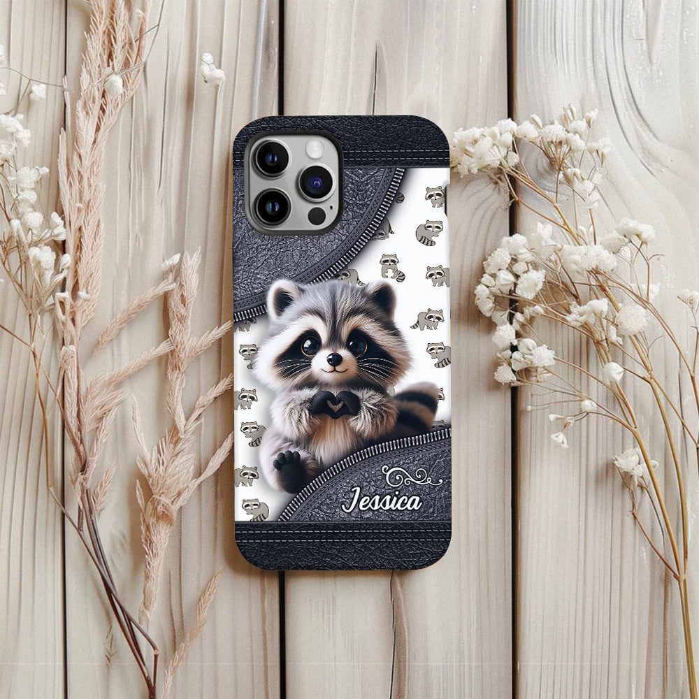 Adorable Raccoon - Personalized Raccoon Full Print Phone Case