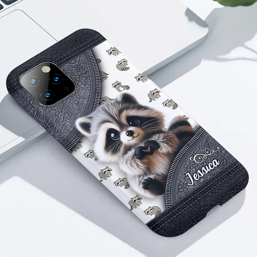 Adorable Raccoon - Personalized Raccoon Full Print Phone Case