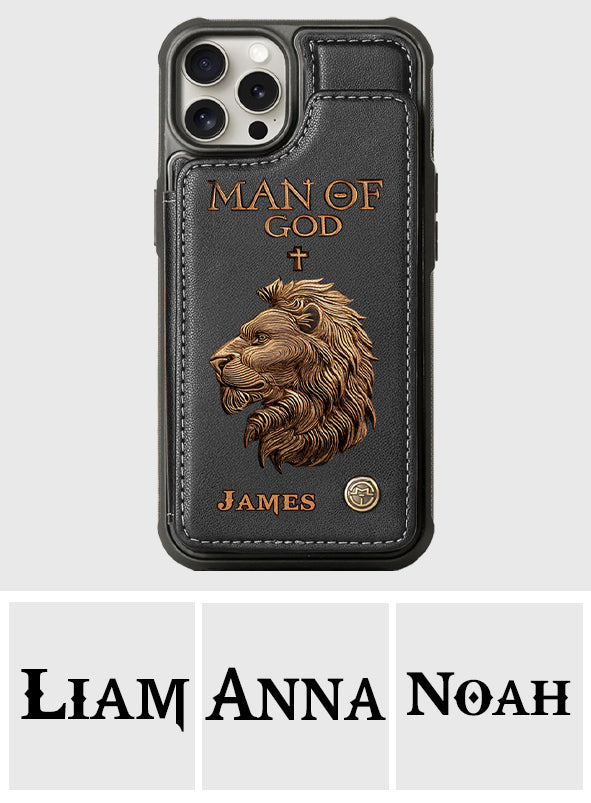 Man Of God - Personalized Christian Wallet Phone Case