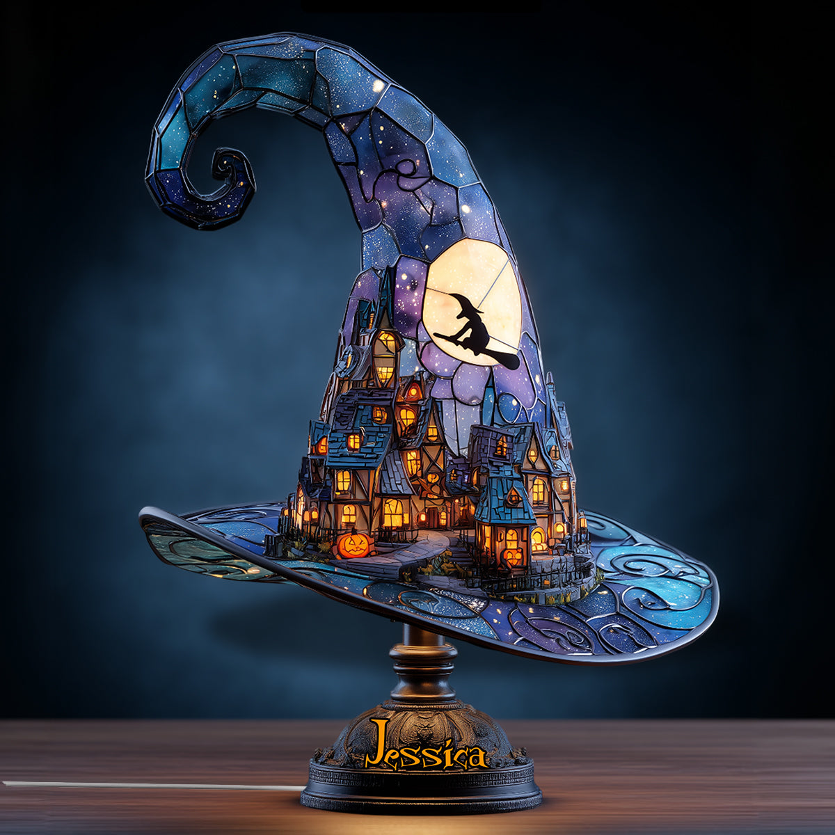 Magic Hat - Personalized Witch Acrylic LED Night Light