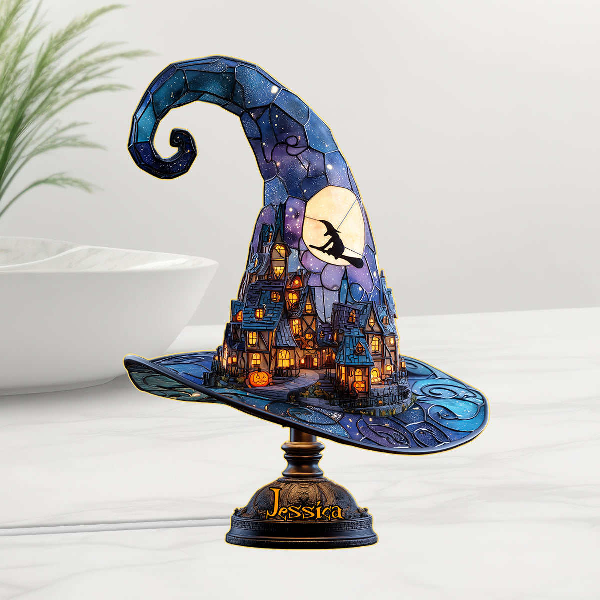 Magic Hat - Personalized Witch Acrylic LED Night Light