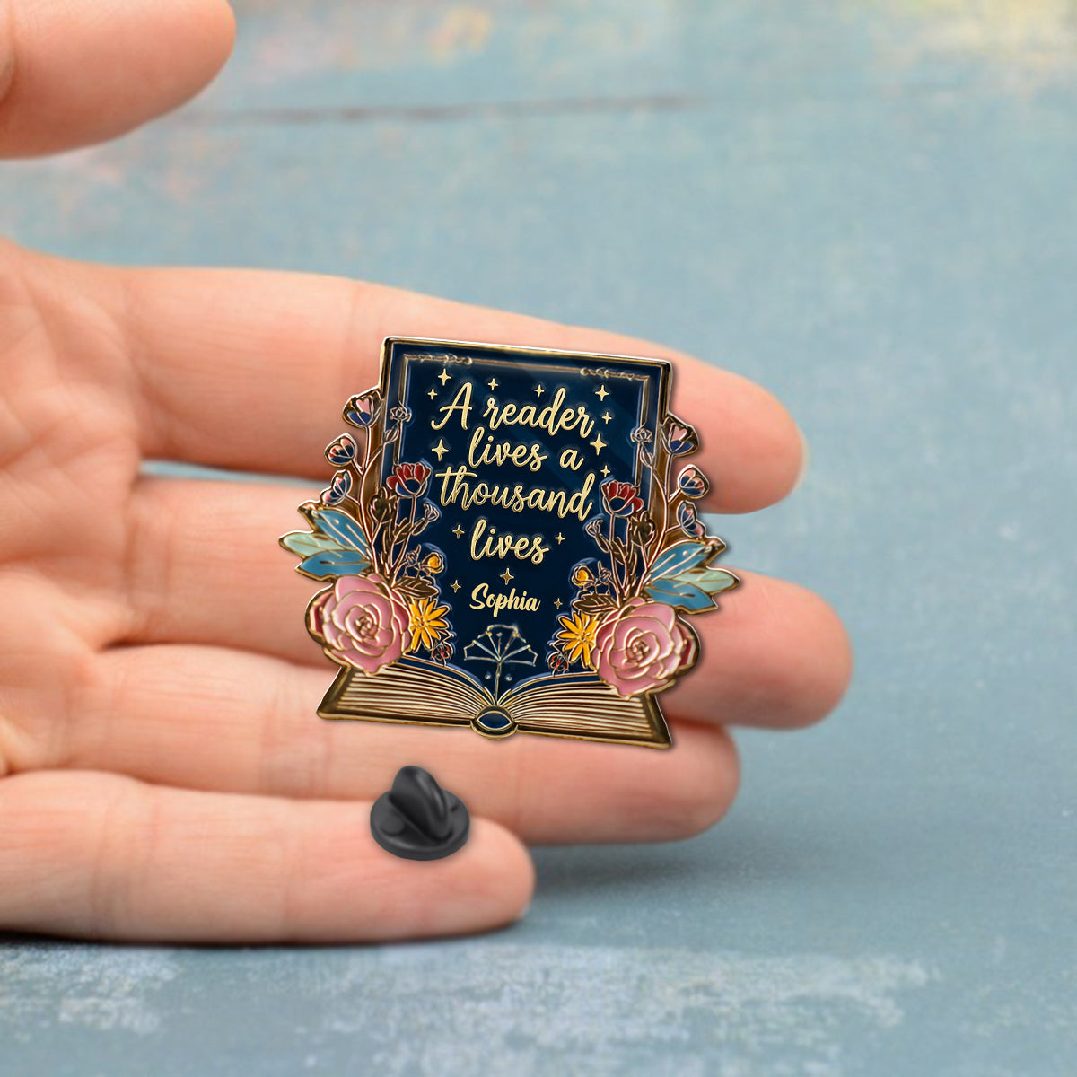 Book Collection - Personalized Book Pin