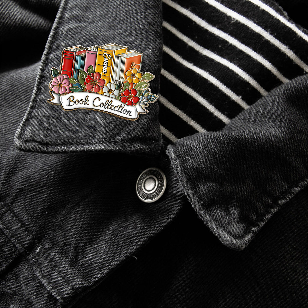 Book Collection - Personalized Book Pin