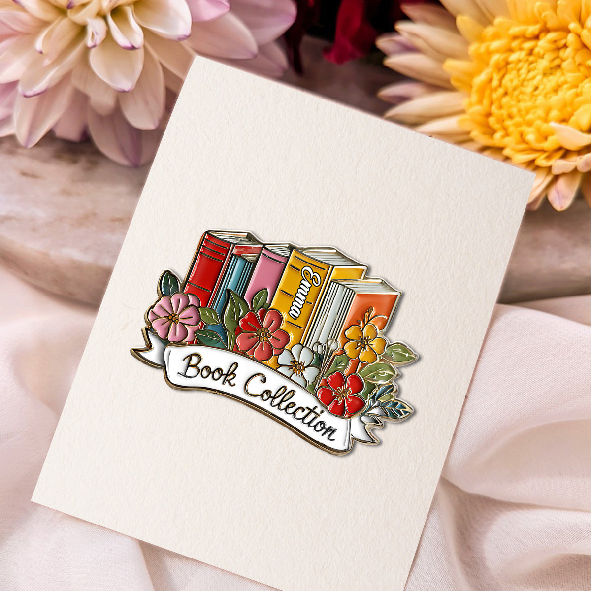 Book Collection - Personalized Book Pin
