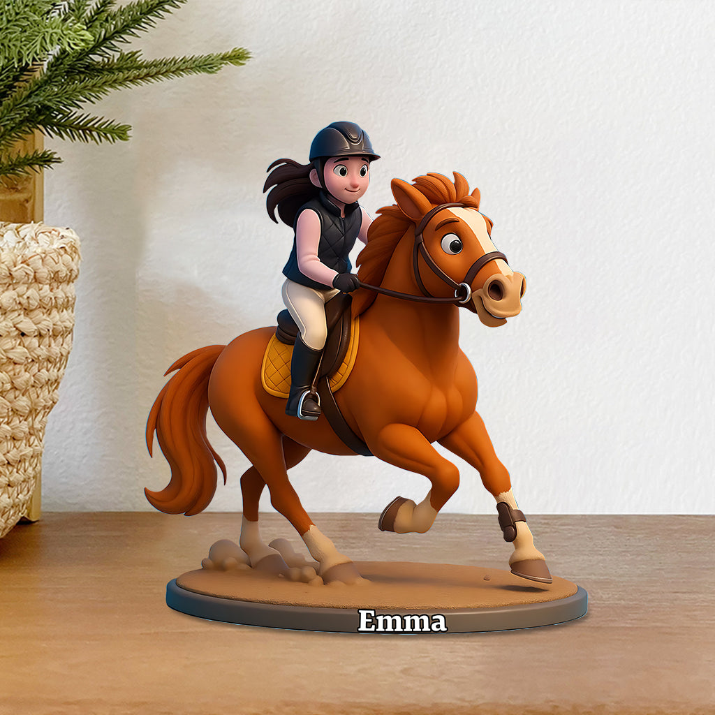 Love Horse - Personalized Horse Custom Shaped Acrylic Plaque