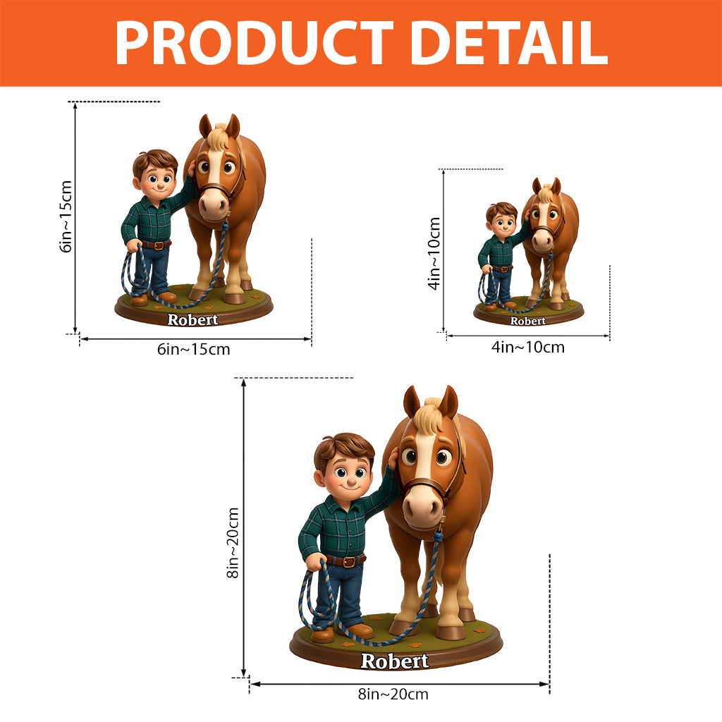 Love Horse - Personalized Horse Custom Shaped Acrylic Plaque