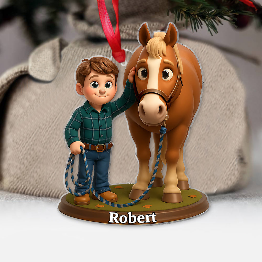 Love Horse - Personalized Horse Ornament