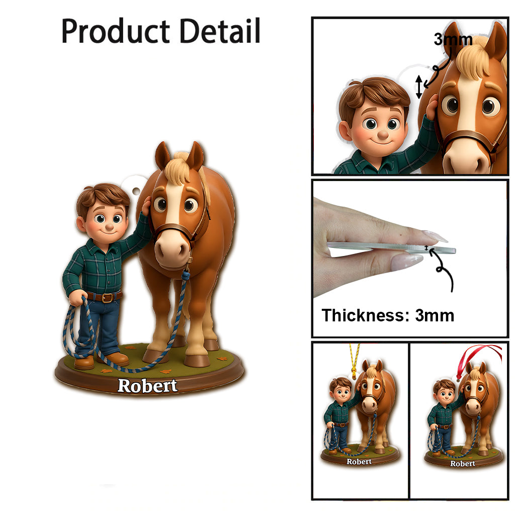 Love Horse - Personalized Horse Ornament