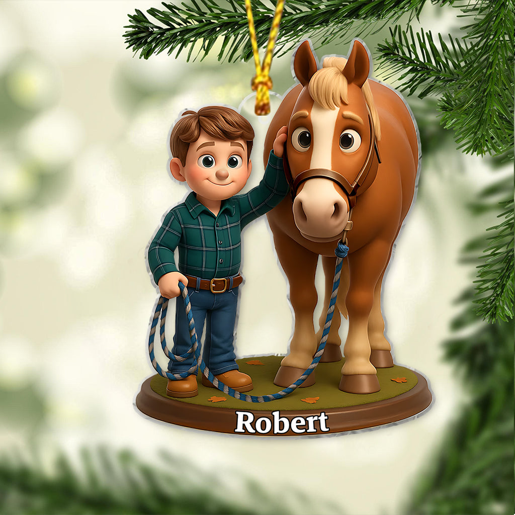 Love Horse - Personalized Horse Ornament