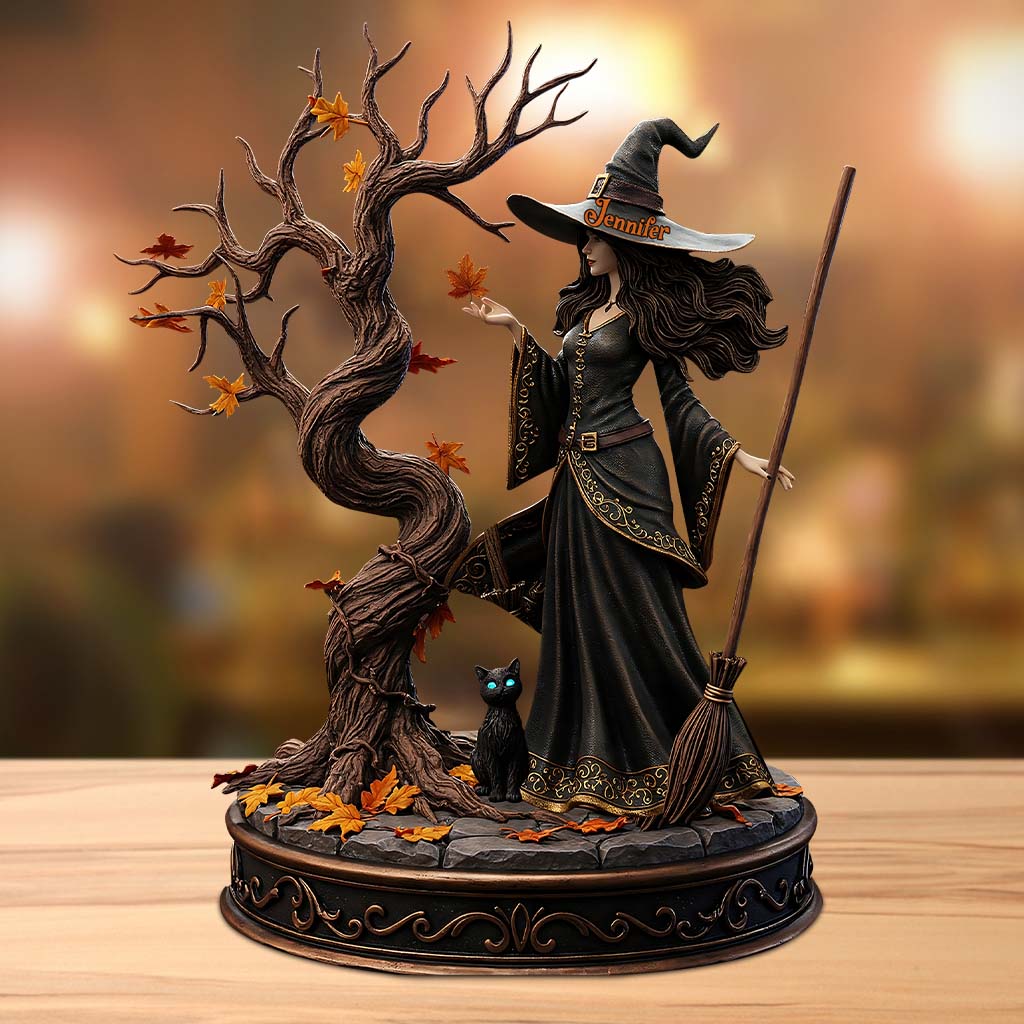 Beautiful Witch - Personalized Witch Custom Shaped Acrylic Plaque
