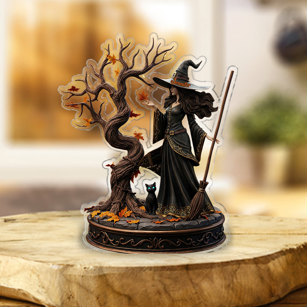 Beautiful Witch - Personalized Witch Custom Shaped Acrylic Plaque