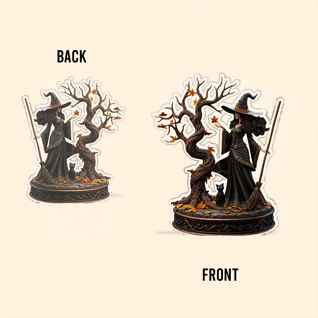 Beautiful Witch - Personalized Witch Custom Shaped Acrylic Plaque